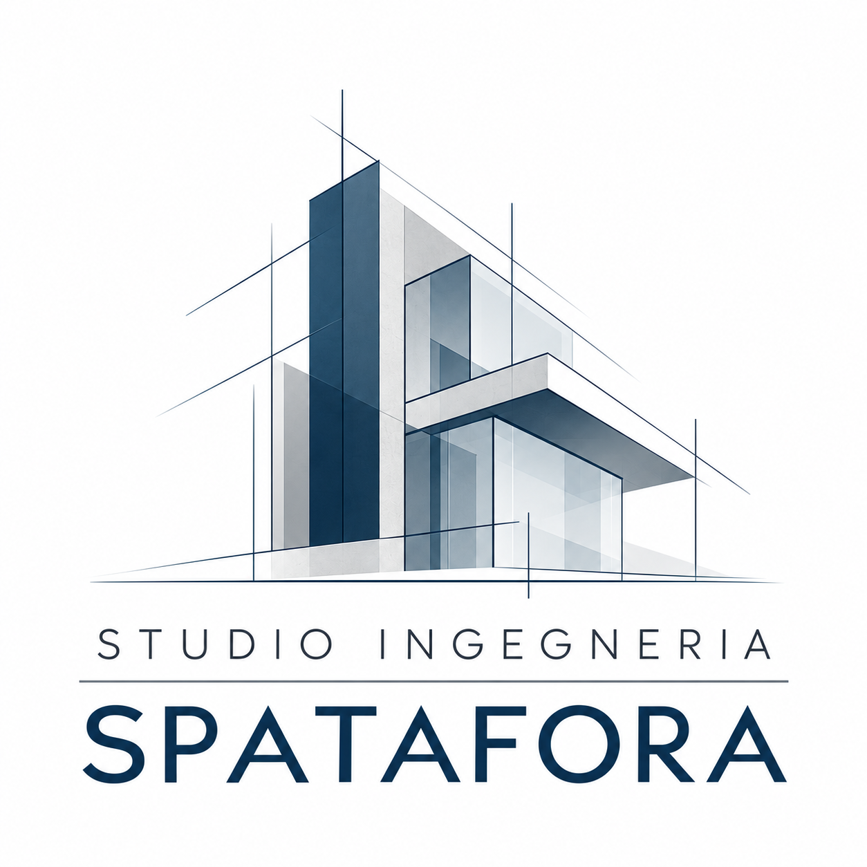 Logo Studio Ingegneria Spatafora con illustrazione architettonica